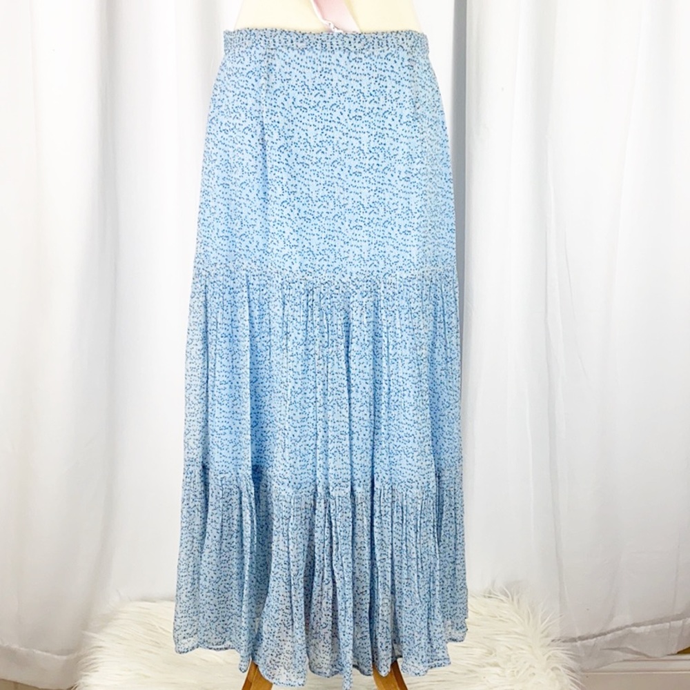 Ghost London Felicia Georgette Tiered Midi Skirt - Picture 9 of 14